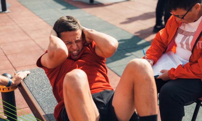 Тульский школьник занял первое место в упражнении на пресс на Всероссийском фестивале ГТО