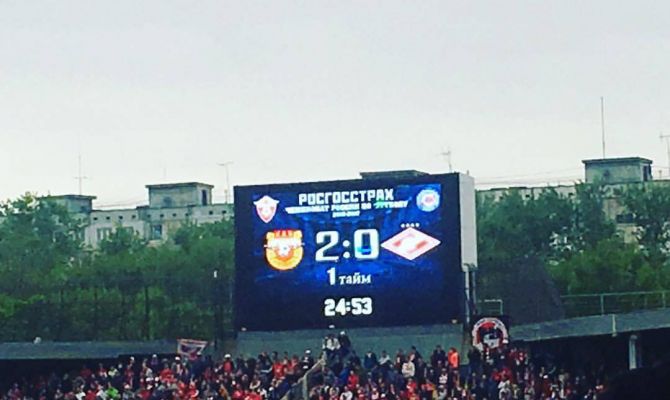 «Арсенал» на 25-й минуте забивает второй гол