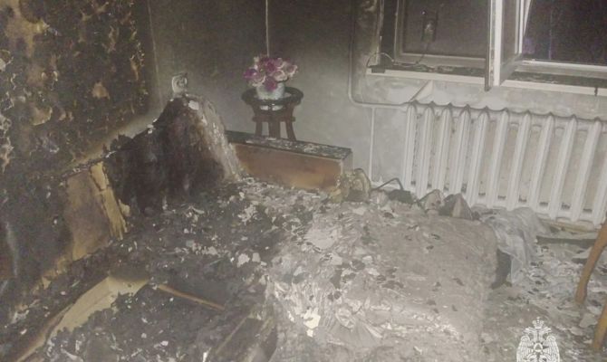 Многоэтажка загорелась на улице Клары Цеткин в Туле