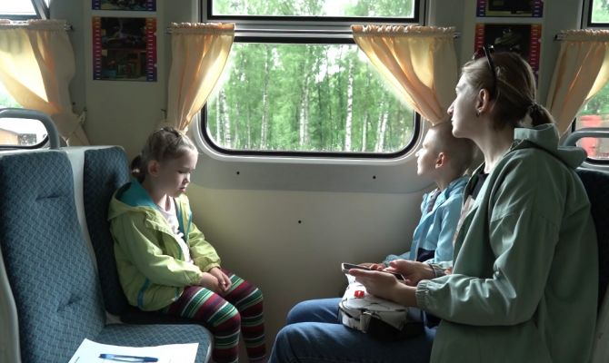 Юные железнодорожники провели урок безопасности