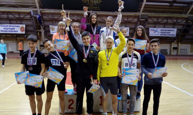 Тульские легкоатлеты одержали 17 побед на региональных соревнованиях