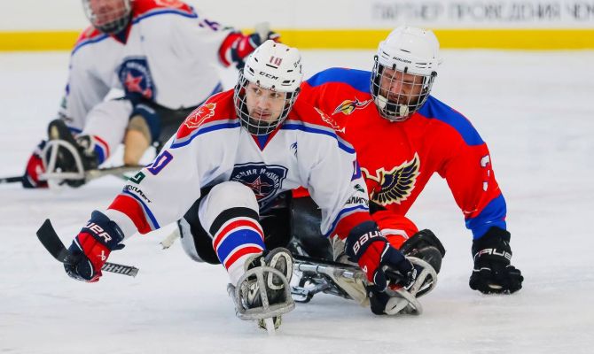 Следж-хоккеисты из Тулы дважды обыграли "Феникса" в товарищеских матчах