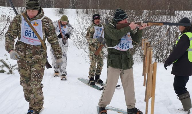 В Тульской области прошли соревнования по охотничьему биатлону