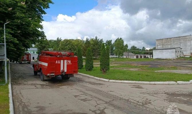 В Ясногорске пожарные «потушили» возгорание на территории металлопрокатного завода