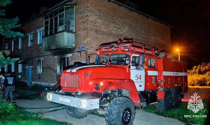 На пожаре в Болохово погиб мужчина