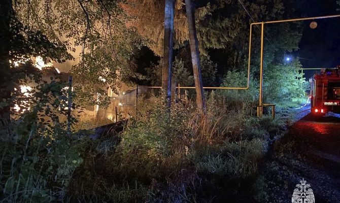  На пожаре в Алексине погиб человек