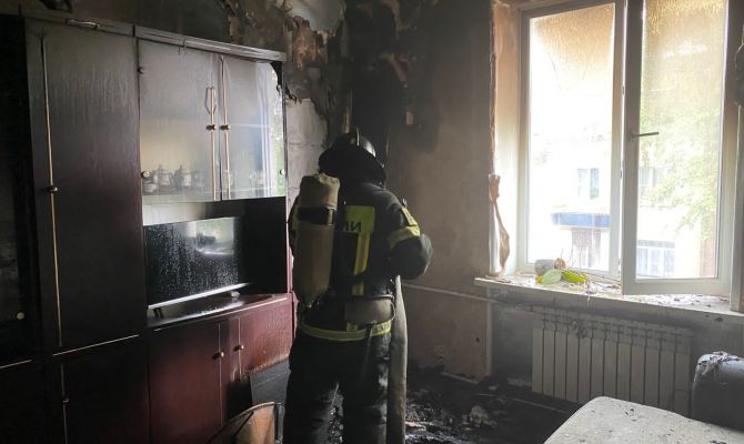 В Кимовске из горящего дома спасли 7-летнего ребенка