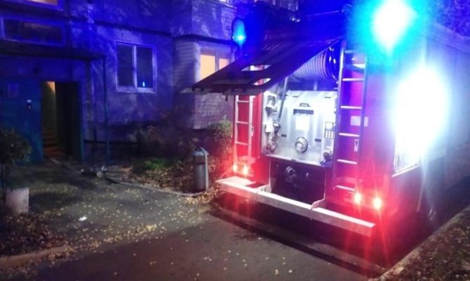 При пожаре в Новомосковске пострадал человек