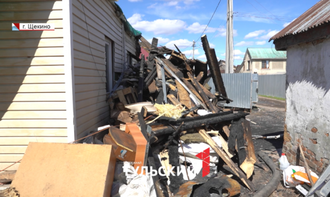 Из-за пожара многодетная семья лишилась единственного жилья