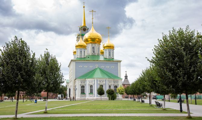 В Туле в Успенском соборе реставрируют расстрелянный лик Христа