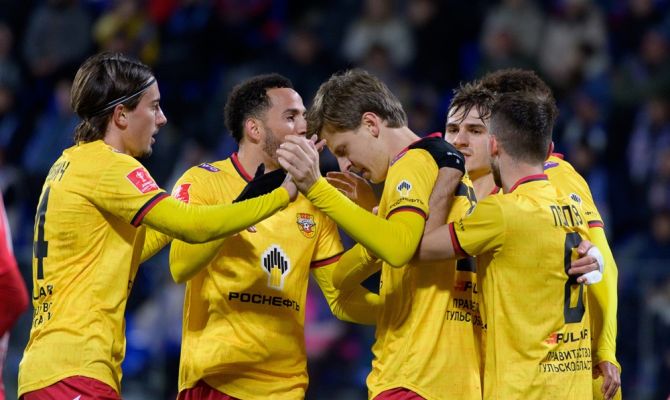 Тульский "Арсенал" обыграл "Уфу" со счетом 1:2