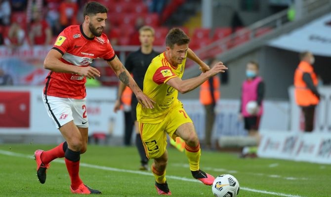 Тульский "Арсенал" уступил "Спартаку" со счетом 2:1