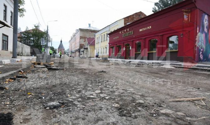 Тульский минкульт рассказал о будущем старинной мостовой на улице Союзной