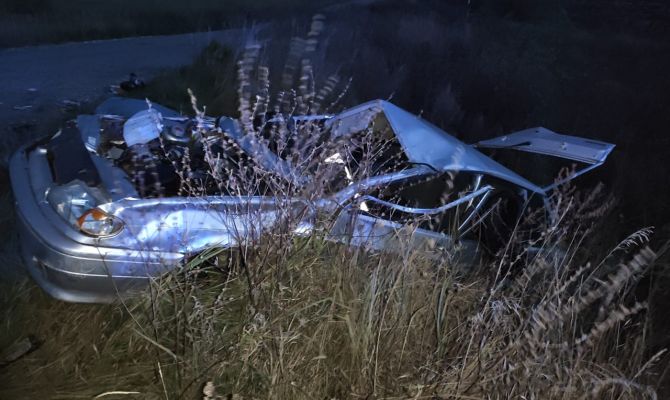 В Кимовском районе водитель "ВАЗа" вылетел с дороги и опрокинулся