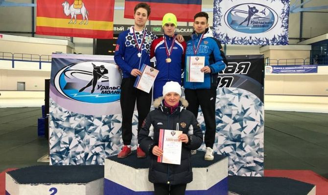 Тульские конькобежцы завоевали полный комплект медалей Кубка России