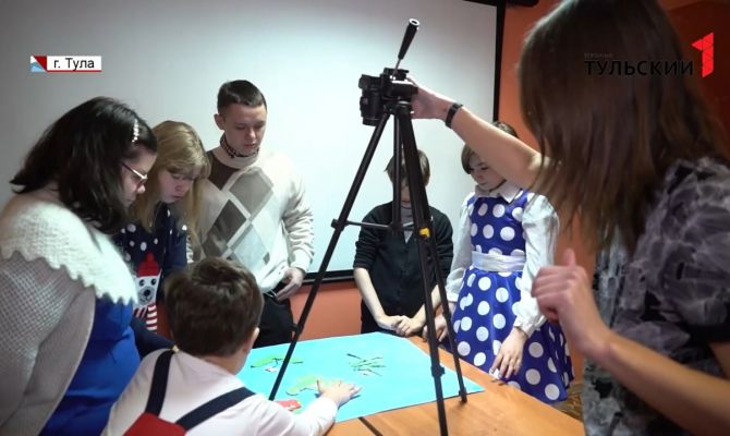 В Туле дети из инклюзивного кружка сняли мультик