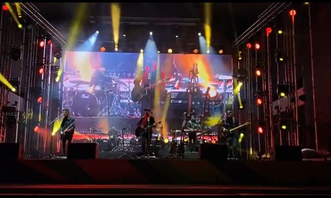 Накануне Дня Тульской области в Новомосковске выступила группа "Звери"