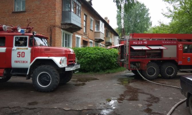 В Киреевске на пожаре погиб пенсионер