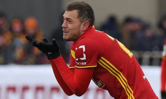 Футболист «Ахмата» сломал Дзюбе нос