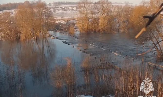 В Тульской области затопило еще два моста
