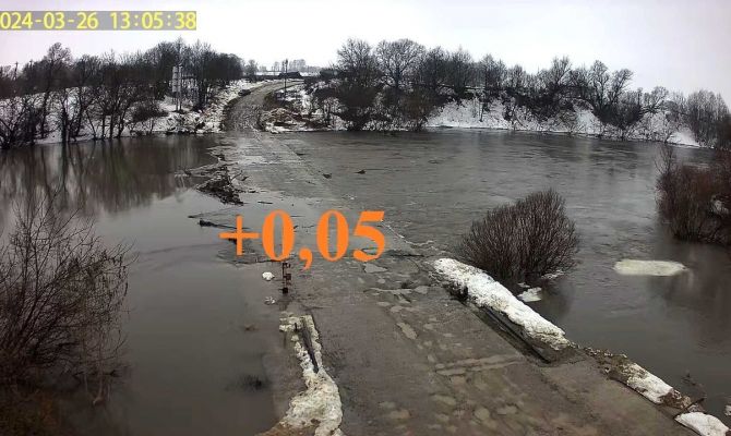 Из-за затопления моста в Белевском районе людей переправляют на лодках