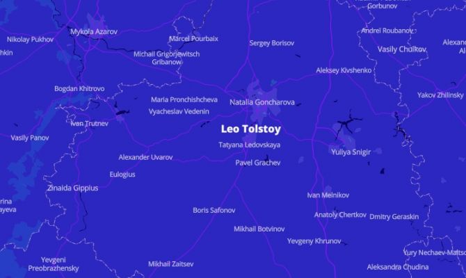От Толстого до Веденина: имена знаменитых туляков появились на интерактивной карте мира