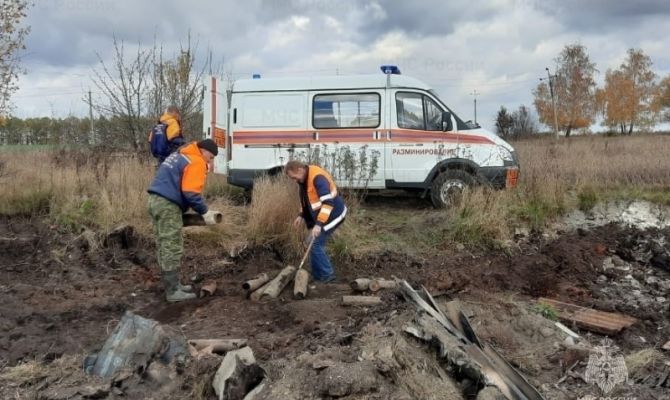 В Тульской области обезвредили минометную мину времен ВОВ