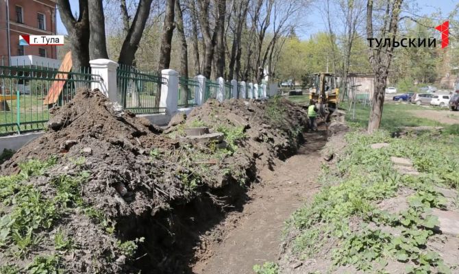 В Туле ремонтируют ливневую канализацию