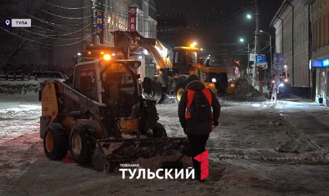 Коммунальщики назвали главную проблему при уборке снега в Туле