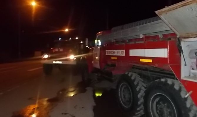 В Заокском районе горело двухэтажное здание