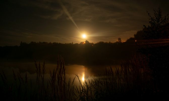 "Клубничная", "серебряная", "сказочная": туляки в соцсетях делятся фотографиями полной луны