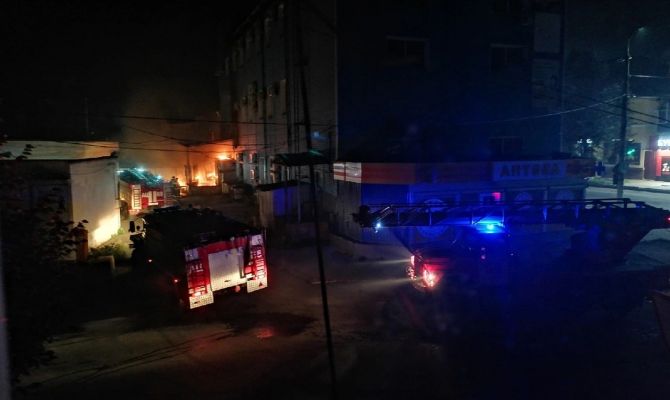 Ночью в Богородицке загорелся супермаркет "Дикси"