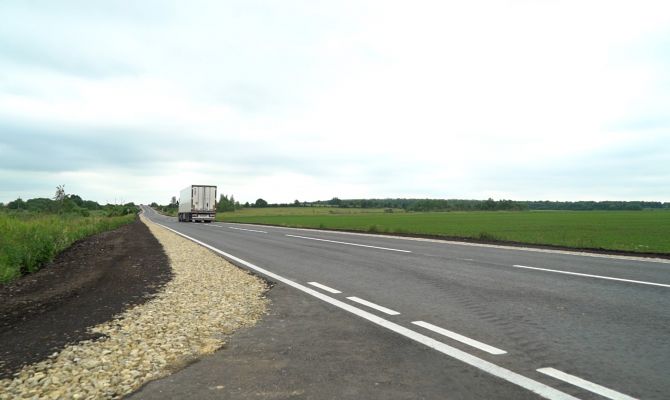 В Тульской области отремонтировали самый запущенный участок автодороги М4 «Дон-Волово-Теплое»