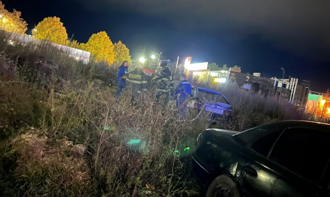 В Щекино на улице Лукашина загорелся автомобиль