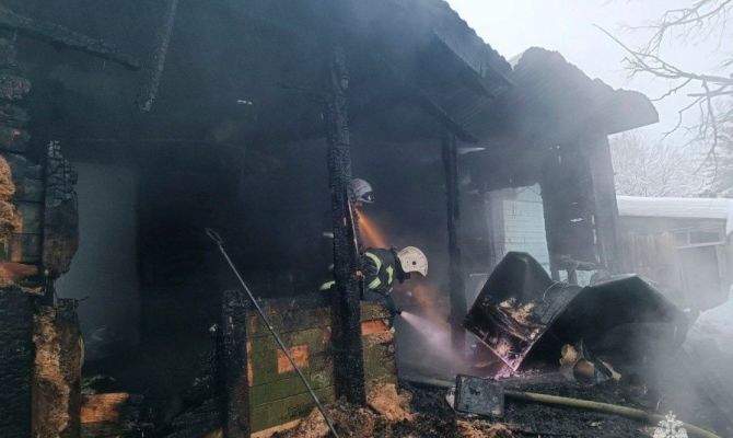 Мужчина погиб при пожаре в Туле