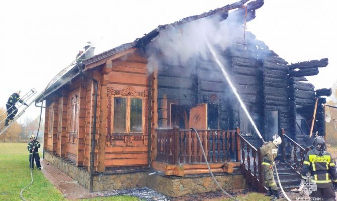 В Тульской области за сутки горели два частных дома