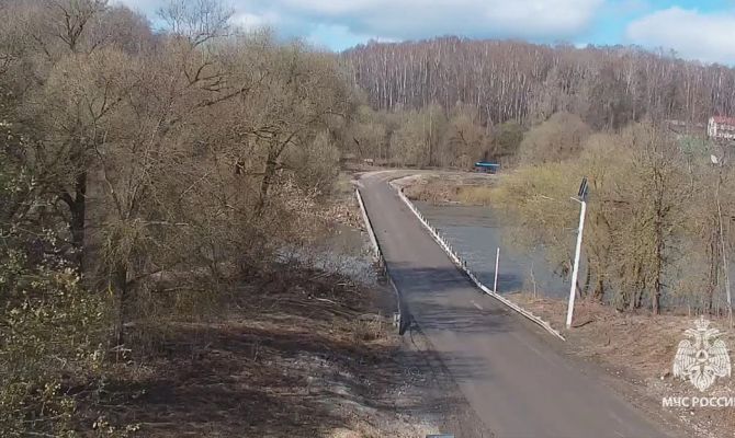 Четыре моста в Тульской области освободились от воды