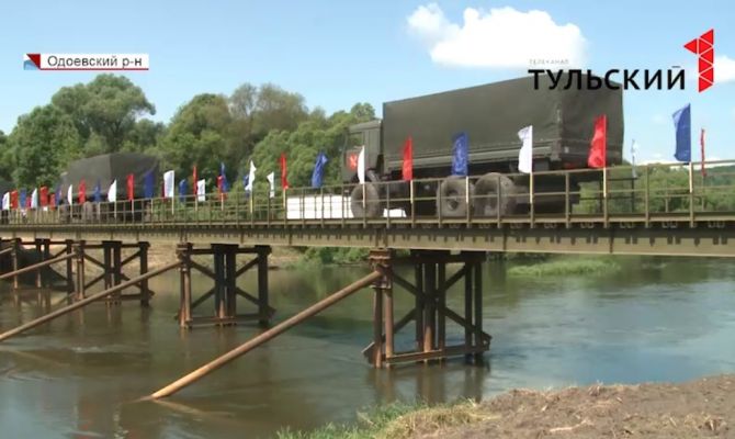 В Тульской области военные построили 5 новых мостов