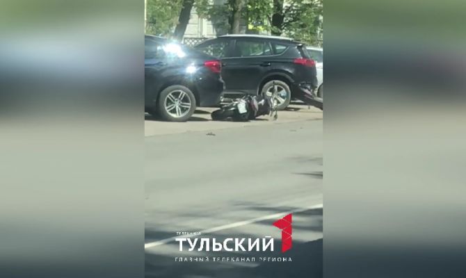 В Туле на улице Первомайской сбили мотоциклиста 