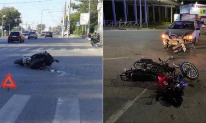 Сколько ДТП с участием мотоциклистов произошло в Тульской области за полгода
