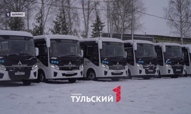 На маршруты в Щекине вышли новые автобусы с климат-контролем