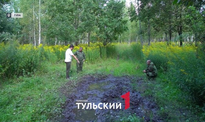 Егеря показали процесс выслеживания зверя в лесу