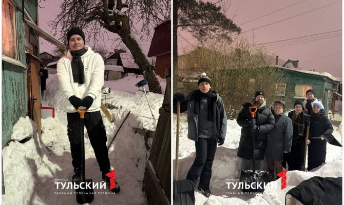 В Заречье волонтеры вызволили из снежного плена пожилую женщину