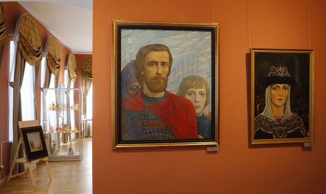 В Крапивне Тульской области открылась выставка картин «Поле Куликово»