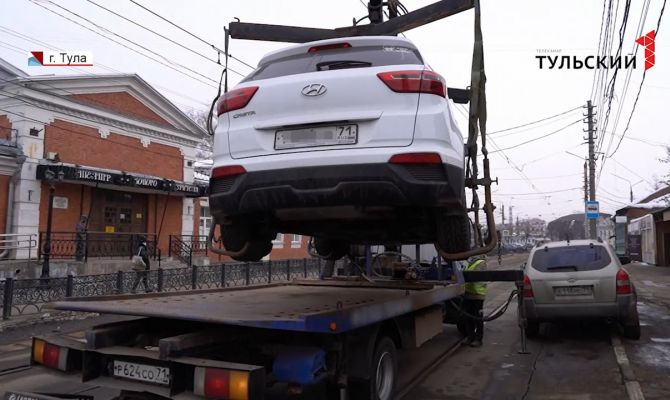 С каких улиц Тулы чаще всего эвакуируют автомобили сотрудники ГИБДД