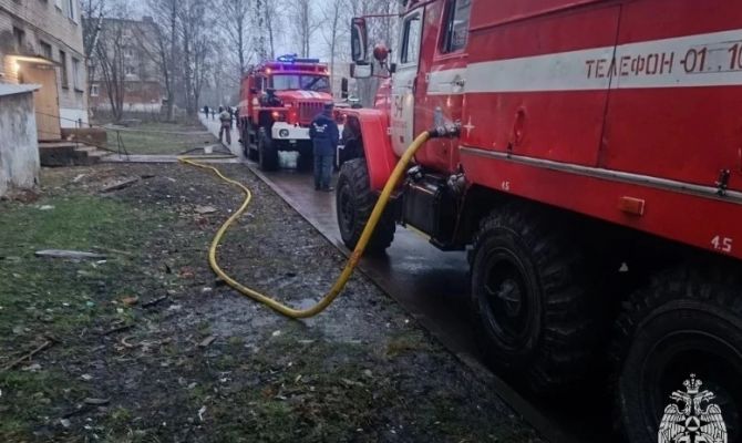 В Киреевском районе при пожаре в многоэтажке спасли мужчину 