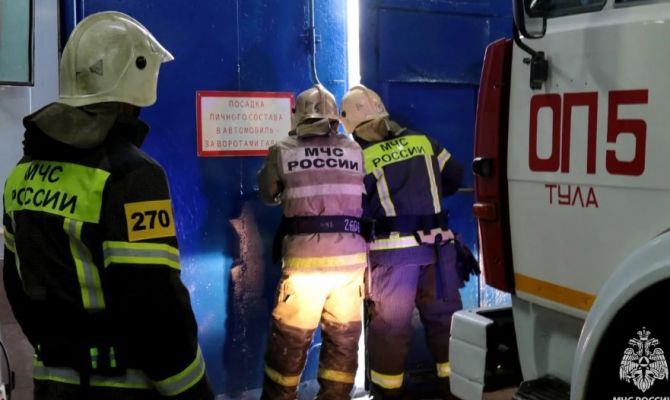 Под Плавском произошел пожар в частном доме