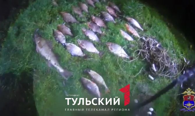 Полиция задержала в Алексине двух браконьеров за вылов рыбы сетями