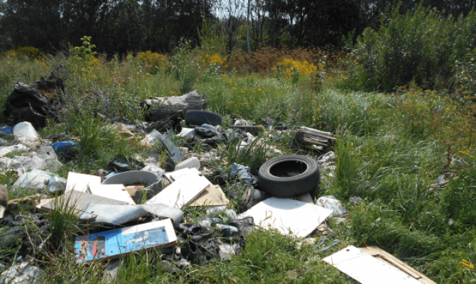 Россельхознадзор обнаружил опасную свалку на сельхозугодьях в Узловском районе