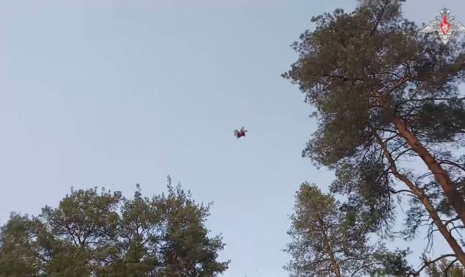 Минобороны РФ впервые показало применение дрона-камикадзе "Бумеранг"